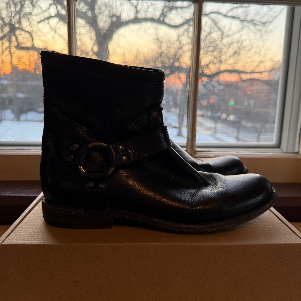 Frye Harness Ankle Boots